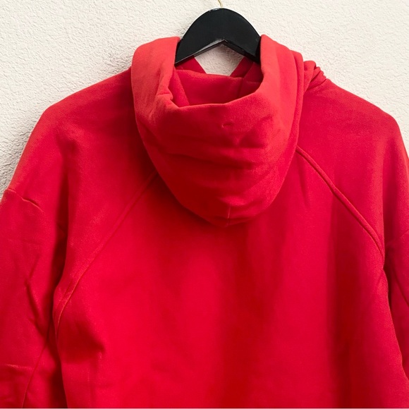 RAG & BONE Battle Red City Terry Organic Cotton Hoodie Sweatshirt Size S - Picture 6 of 15